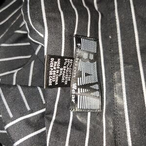 BW Wear Women's Black Striped Button Down Shirt